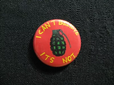 1980's SAYINGS VINTAGE BUTTON PIN BADGE US IMPORT.  I CAN'T BELIEVE.....66 • £5.65