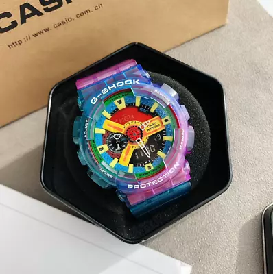 Casio GA110 Series G-shock Sports Watch Multicolor • $0.99