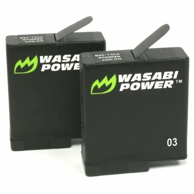 Wasabi Power Battery (2-Pack) For GoPro HERO7 Black HERO6 HERO5 • $17.99