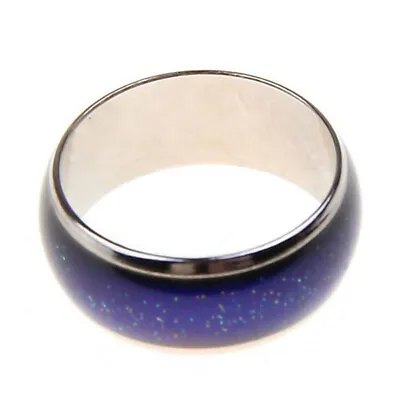 Fashion Jewelry Moon Shape Color Change Mood Ring Band Temperature Ring Gift New • $1.47