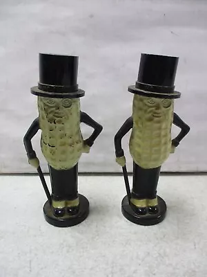 2 Vintage Mr. Peanut Planters Salt And Pepper Shakers • $6.45