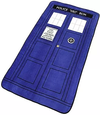 Underground Toys Doctor Dr Who Tardis Throw Blanket • $232.22