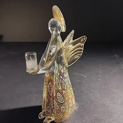 Murano Meliflori Glass Angel Candle Holder  • $175