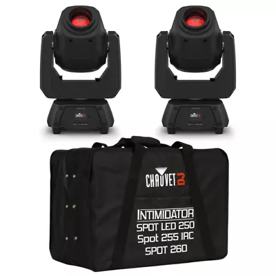 2x Chauvet DJ Intimidator Spot 160 ILS 32W LED Moving Head & Carry Bag • £949