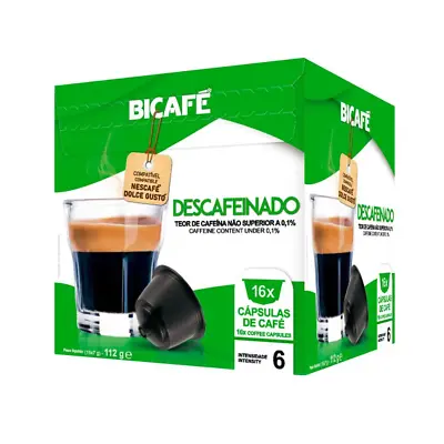 Dolce Gusto BICAFE Coffee DECAF Made In Portugal 1 Box/16 Pods SHIPS FREE • $16.95