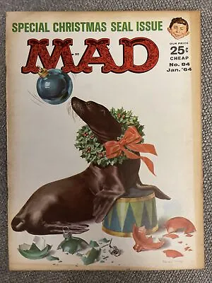 Mad Magazine #84 - January 1964 - Christmas Seal • $9