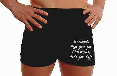 Personalised Boxer Shorts Valentines Gifts Pants Husband Underwear Fun Presents • £10.88