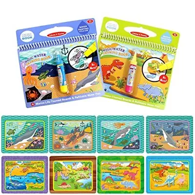 £10.89 • Buy Coolplay Water Colouring Books With Magic Water Pens Water Drawing Book Set F...