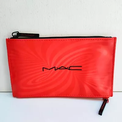 MAC Red Double Zip Makeup Bag Case Purse Travel Toiletry Pouch Brand NEW • $12.99