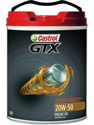 Castrol GTX 20W-50 Engine Oil 20 Litre (3415234) • $356