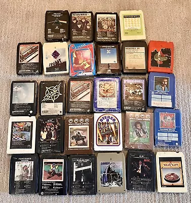 8 TRACK LOT 28 Classic ROCK Beatles Country Foreigner Molly Hatchet . Tested • $50