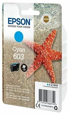 £10.45 • Buy Genuine Epson 603, Starfish Ink Cartridges, Expression XP-4100, XP-4105, LOT*