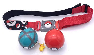 $17.32 • Buy Pokemon Poke Ball Theme Belt Clip N Go Pikachu