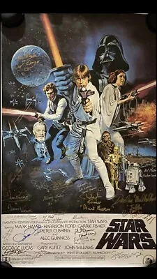 £3200 • Buy Star Wars Rare Signed Poster