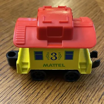 Mattel My First Wheels Train Set REPLACEMENT Caboose Yellow #3 1980  • $8.50