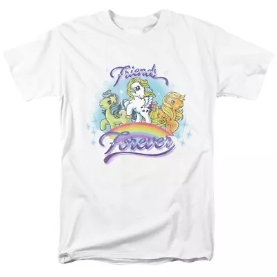 My Little Pony Friends T-shirt Classic Fit Adult Graphic Cotton White Tee • $19.99