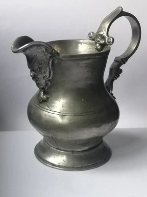 £49.50 • Buy Antique Rare 19th Century French Bacchus Pewter Pitcher