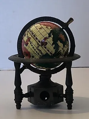 Vintage Miniature Metal World Globe Pencil Sharpener • $9.99