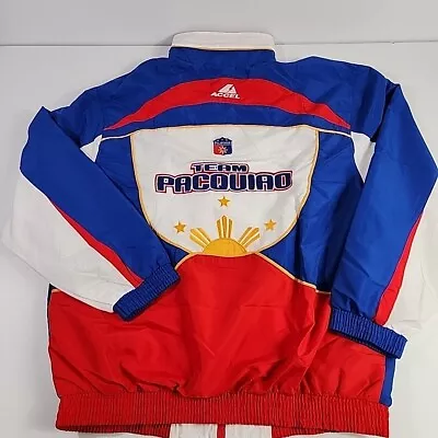 Rare Accel Team MP Promotions Manny Pacquiao Boxing Zip Up Jacket Size 2XL • $99.95