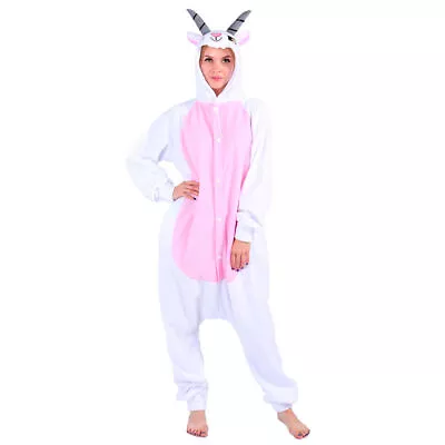 Goat Unisex Kigurumi Pajamas Onesie0 Halloween Cosplay Animal Carnival Costume • £17.99