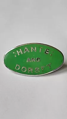 £10 • Buy HANTS & DORSET Motor Services  Enamel Bus Uniform Lapel  Badge, With Two Lugs.