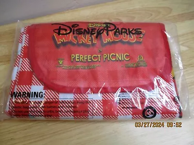 NEW-Disney Mickey And Minnie's Runaway Railroad Perfect Picnic Blanket0R6-1315 • $12