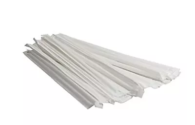 Clear 7.75 Jumbo WR-500 7.75 Jumbo Wrapped Clear Plastic Straws-500ct Clear Wr • $18.13