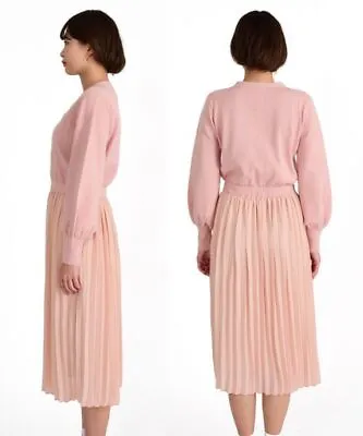 New   MARY QUANT Knit Pleated Long Dress • $99.47