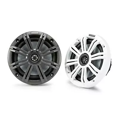 Kicker Marine KA45KM654 Speakers KM Series 6.5  Coaxial White & Charcoal Grills • £179