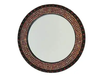 Vintage Mirror Glass Mosaic Mirror Decorative Wall Mirror Red Mosaic Mirror • $114.75