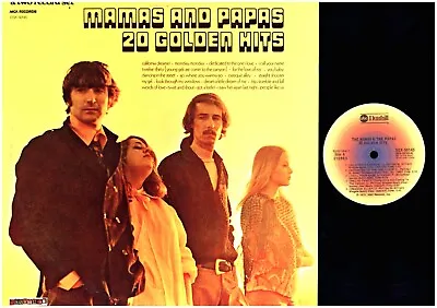 MAMAS & PAPAS 20 Golden Hits MCA/RCA STEREO DOUBLE RECORD LONG PLAY VINYL RECORD • $14