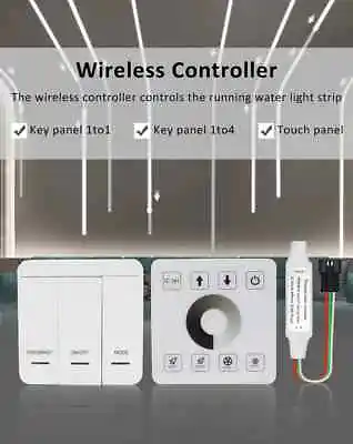 LED Pixel Strip Controller DC12-24 RF Wireless Touch Panel For WS2811 WS2812 • $7.99