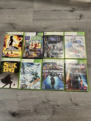 $30 • Buy Xbox 360 Game Lot Bundle W/ Crackdown, Mass Effect 3 , Dance Dance , Star Wars