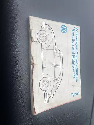 ORIGINAL 1977 Volkswagen Beetle OWNER'S MANUAL TYPE 1 CONVERTIBLE • $35