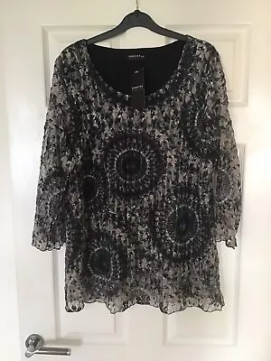 £9.99 • Buy Bnwt Forever By Michael Gold Pattern Top In Size XXL