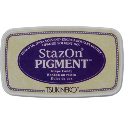 £4.99 • Buy STAZON PIGMENT INK PAD - GRAPE CANDY - Multisurface Use