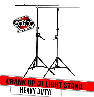 $262.80 • Buy Crank Up Light Stands (2 Pack) Stage Lighting Truss System By GRIFFIN | Portable