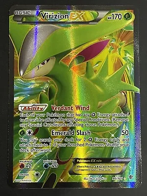 Pokémon TCG Virizion-EX Plasma Blast 96 Holo Full Art • $20