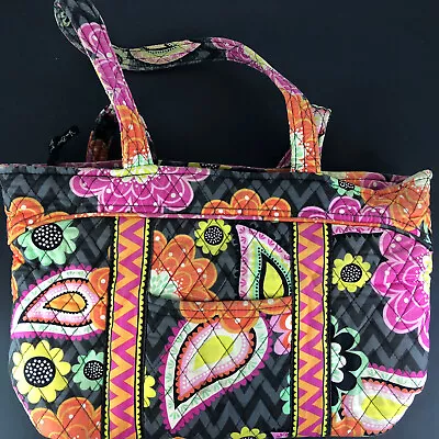 Vera Bradley Ziggy Zinnia Medium Chevron Crescent Tote Bag • $19.99