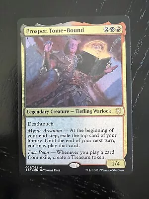 MTG - Prosper Tome-Bound - Adventures Forgotten Realms Commander - Thick Card • $13