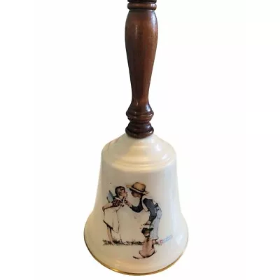 1979 Norman Rockwell Beguiling Buttercup Gorham Collectible Ceramic Bell • $29