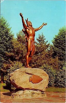 Hail Sunrise Mohawk Indian Trail Berkshire Hills Statue Monument Postcard UNP • $2.75