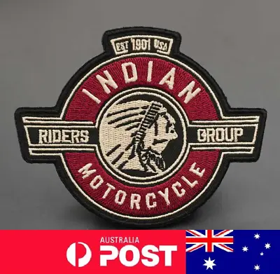 Indian Motorcycles Riding Patch Biker Jacket Vintage Iron-On Sew-On • $13.75