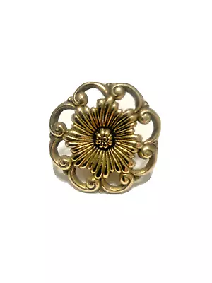 Brass Knob Ornate Victorian Floral Style For Dresser Drawer Chest • $4.98