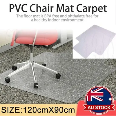 $30.99 • Buy Home Office PVC Chairmat Chair Mat For Carpet Hard Floor Protector Computer Work