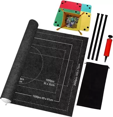 £17.93 • Buy BangShou Jigsaw Mat, Puzzle Roll Mat, Portable Jigroll Up To 2000 Pieces Jigsaw