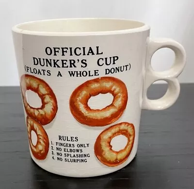 Official Donut Dunkers Coffee Mug Vintage 50s-70s • $19.99