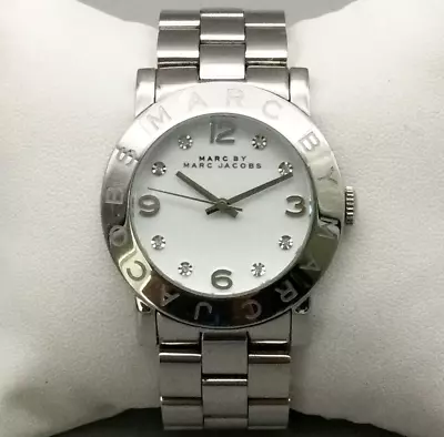 Marc By Marc Jacobs Amy Watch Women 36mm Silver Tone New Battery 6.5  • $49.99