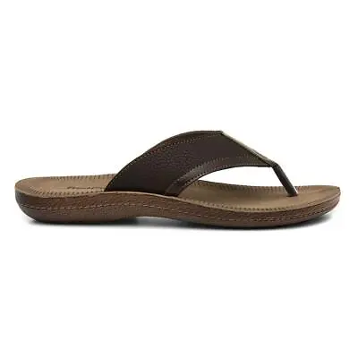 £12.99 • Buy Mens Summer Casual Brown Slip On Toe Post Sandals By Red Fish