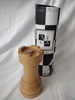 Millstone Chess Piece Large CASTLE / ROOK Grinder Pepper UNUSED  • £49.99